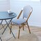 Merrick Lane Celia Indoor/Outdoor Stacking Bistro Chair with Aluminum Frame